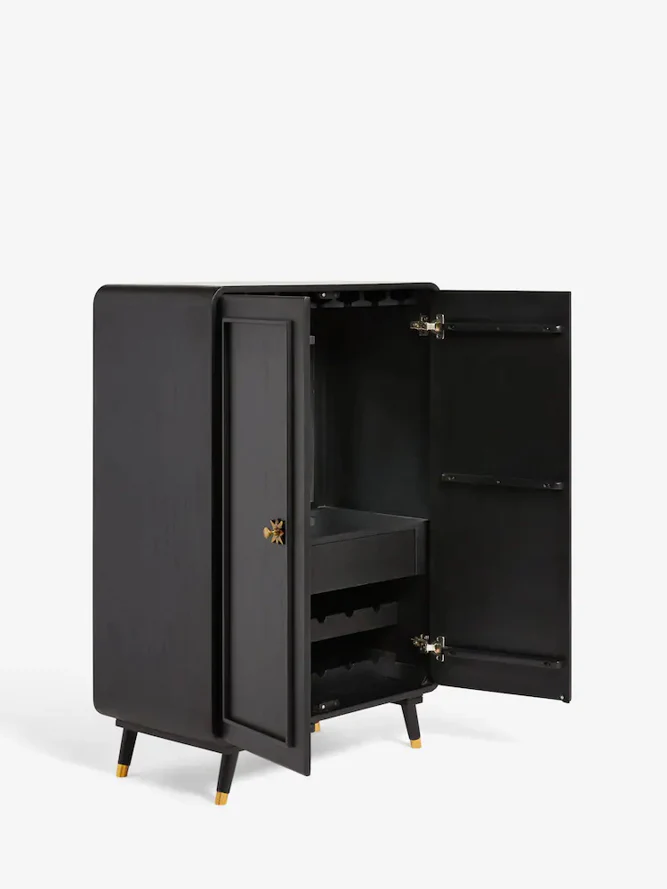 Black & Gold Ringo Drinks Cabinet - Image 4