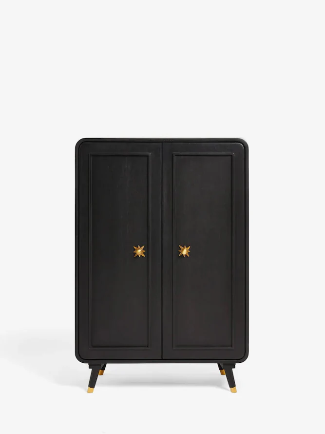 Black & Gold Ringo Drinks Cabinet - Image 5