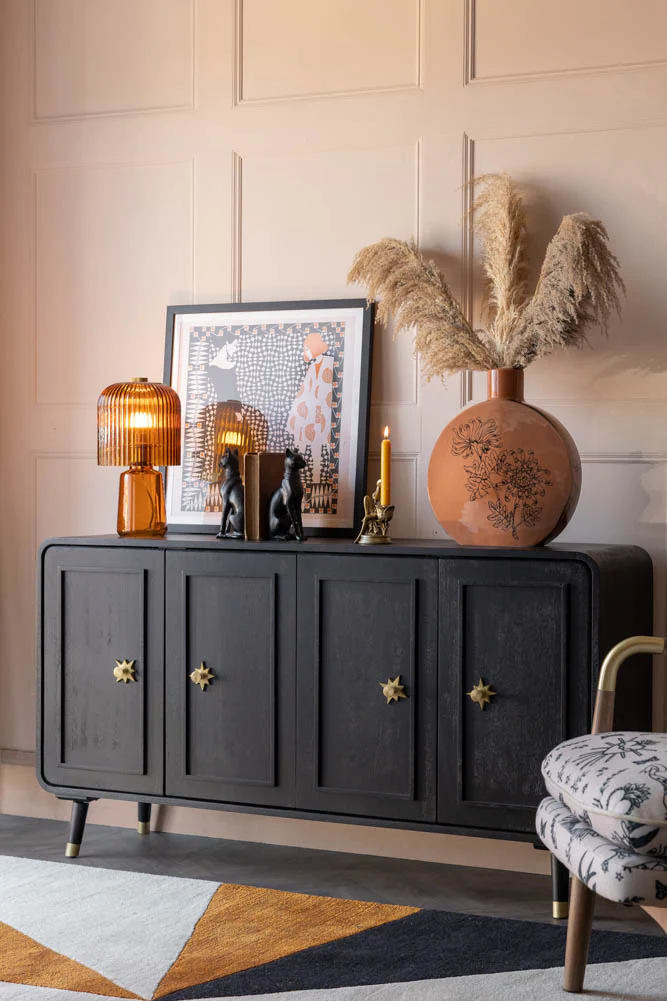 Black & Gold Ringo Sideboard - Image 2