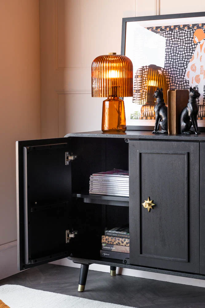 Black & Gold Ringo Sideboard - Image 3