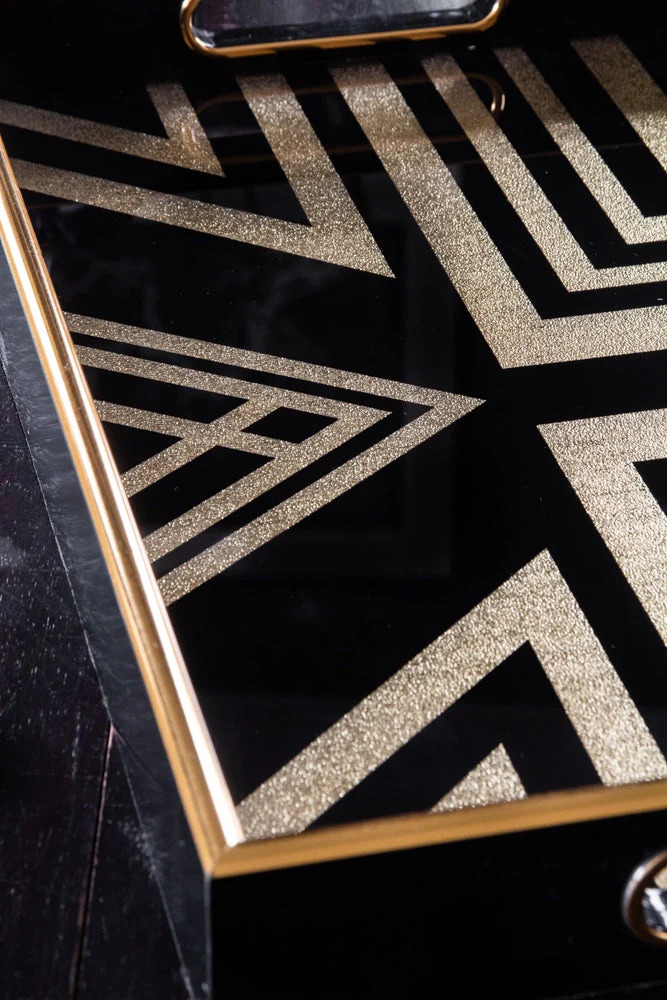 Black & Gold Square Display Tray - Image 2