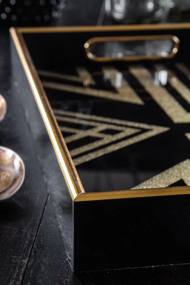 Black & Gold Square Display Tray - Image 4