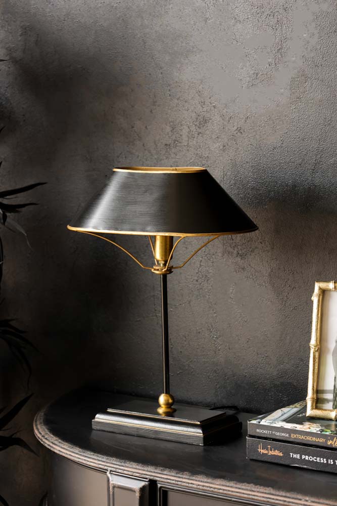 Black & Gold Table Lamp - Image 3
