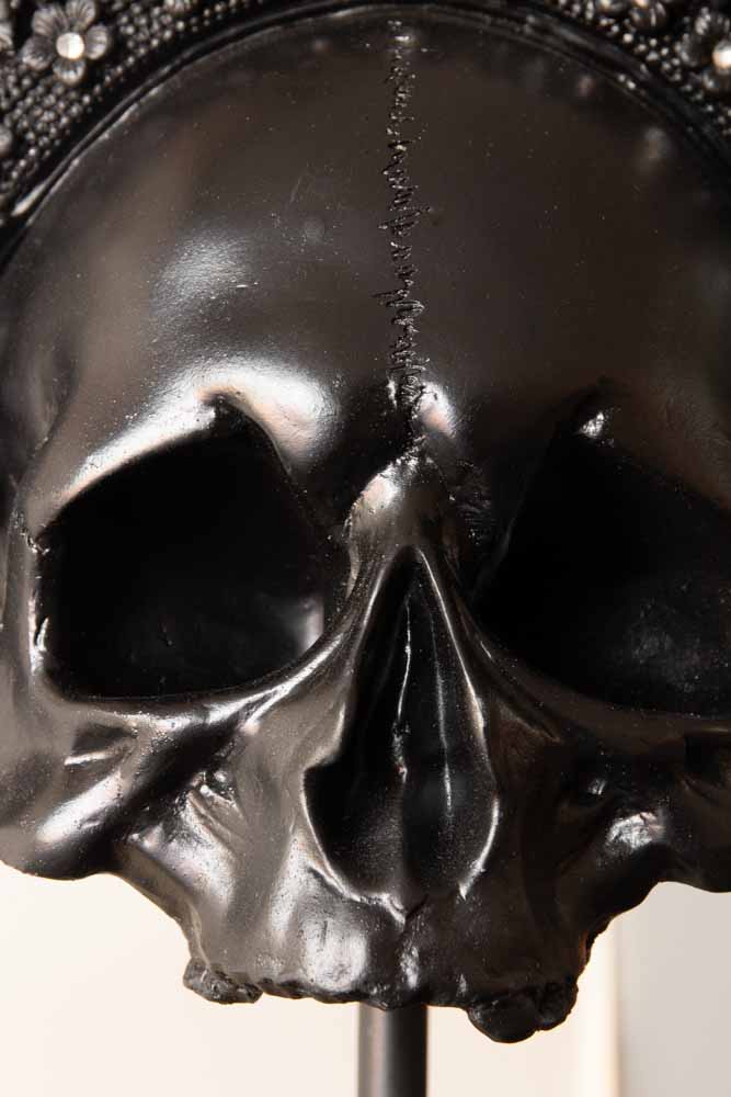 Black King Skull Ornament - Image 2