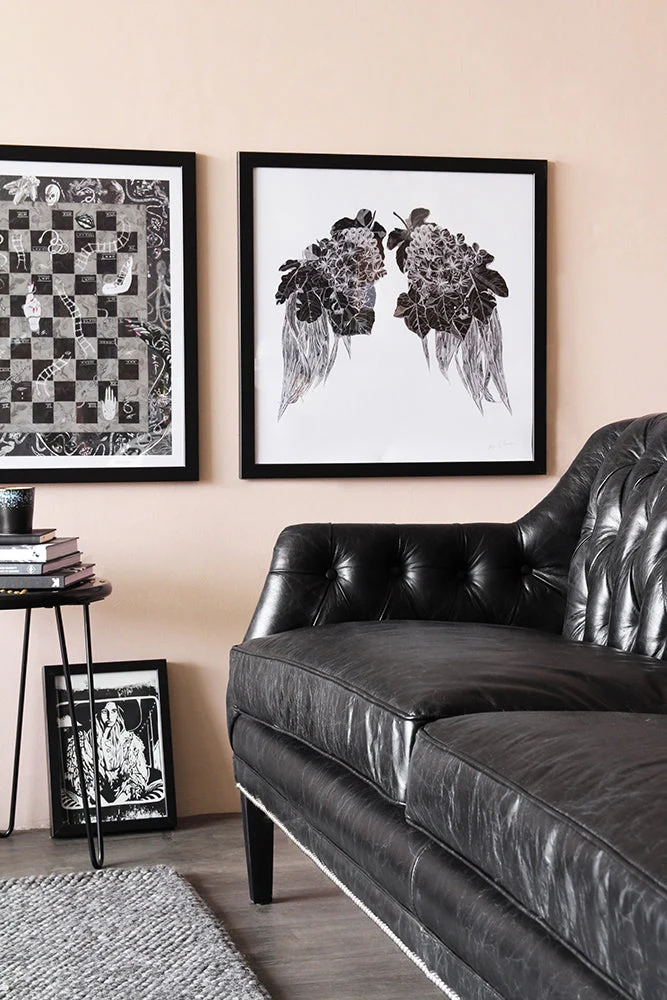 Black Leather Chesterfield 3 Seater Sofa - Image 2
