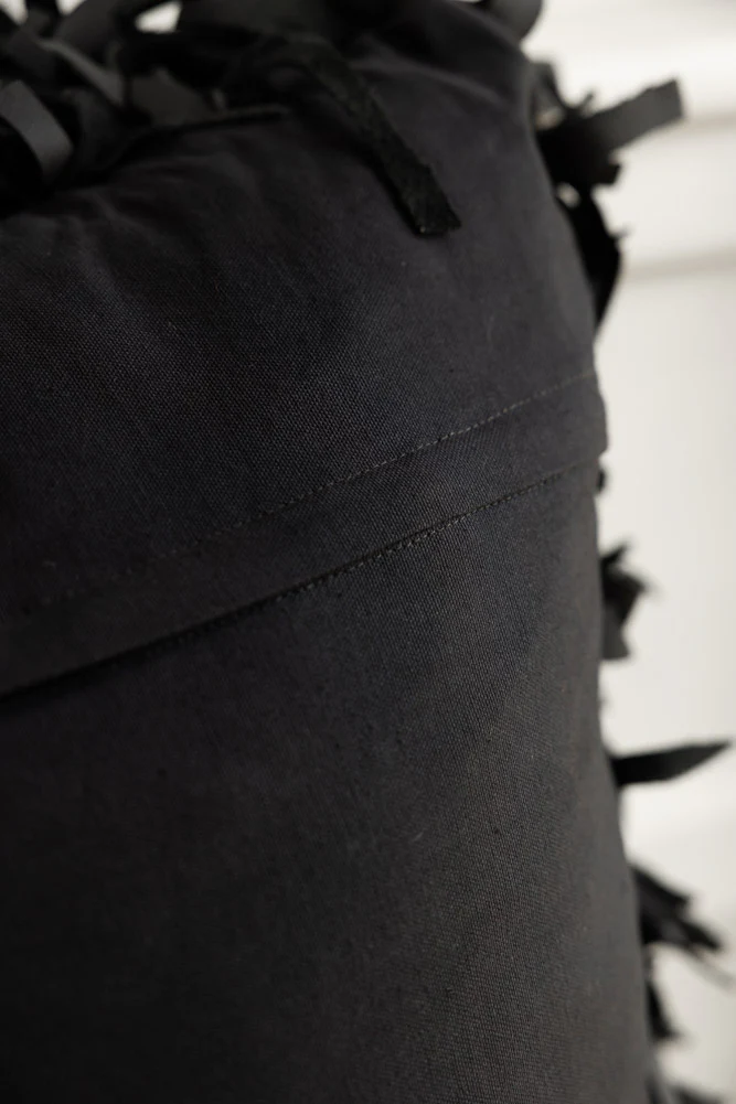Black Leather Cushion Cover - Image 6