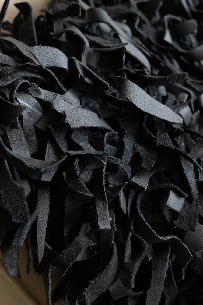 Black Leather Cushion Cover - Image 8