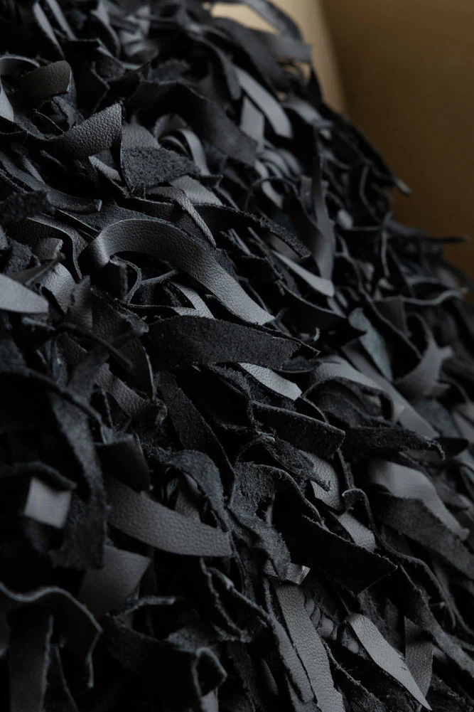 Black Leather Cushion Cover - Image 9