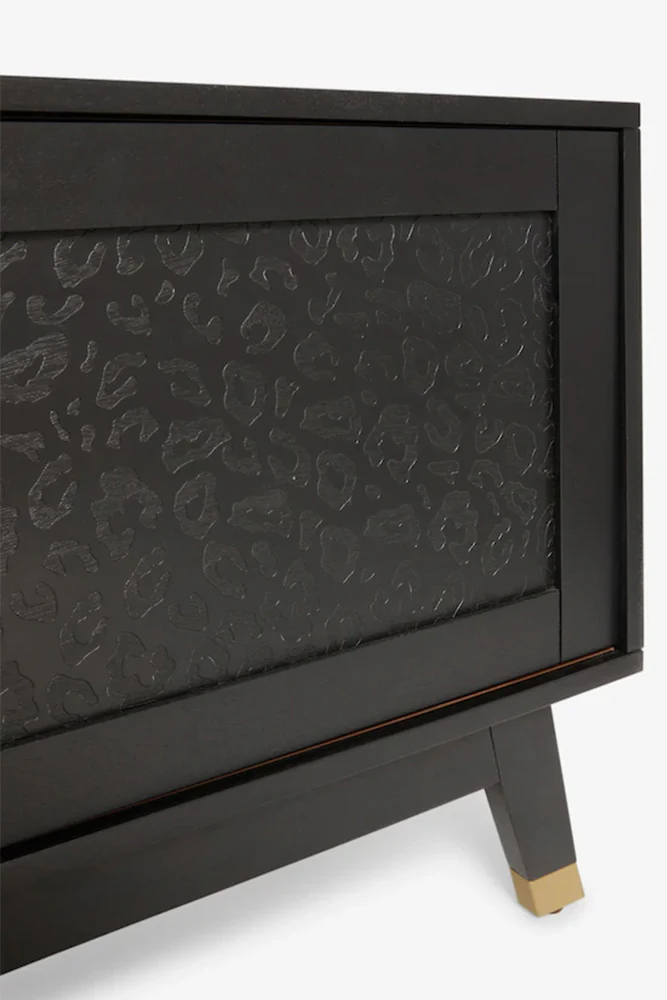 Black Leopard Print TV Unit - Image 5