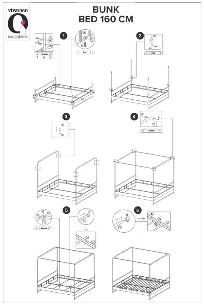 Black Metal Four-Poster Bed - King Size - Image 6