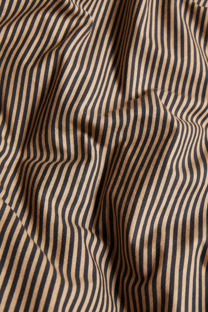 Black Pencil Stripe Scalloped Edge Bedding Set - Available in 4 Sizes - Image 3