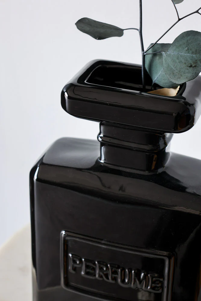 Black Perfume Bottle Vase - Image 2