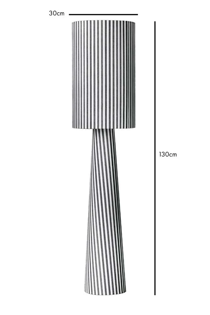 Black & White Stripe Floor Lamp - Image 13