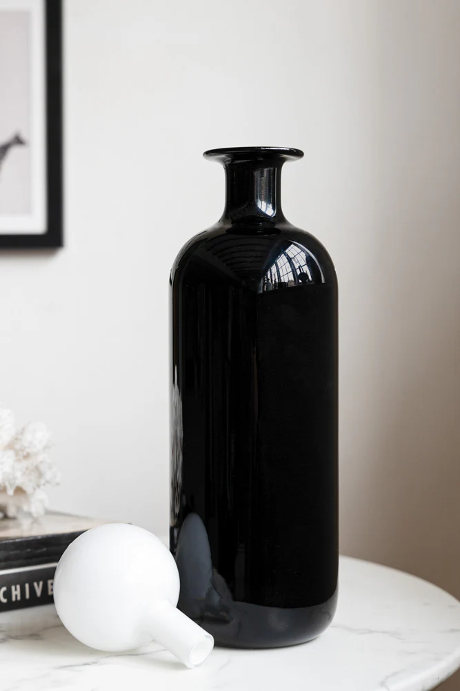 Black & White Tall Apothecary Bottle - Image 2