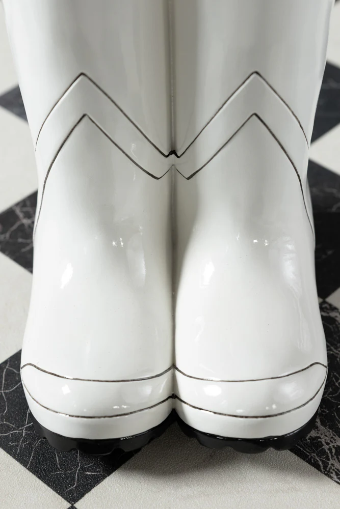 Black & White Wellington Boot Umbrella Stand - Image 4