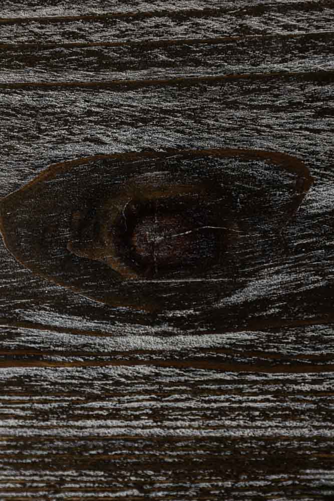 Black Wood Dining Table With Slatted Legs - Image 6