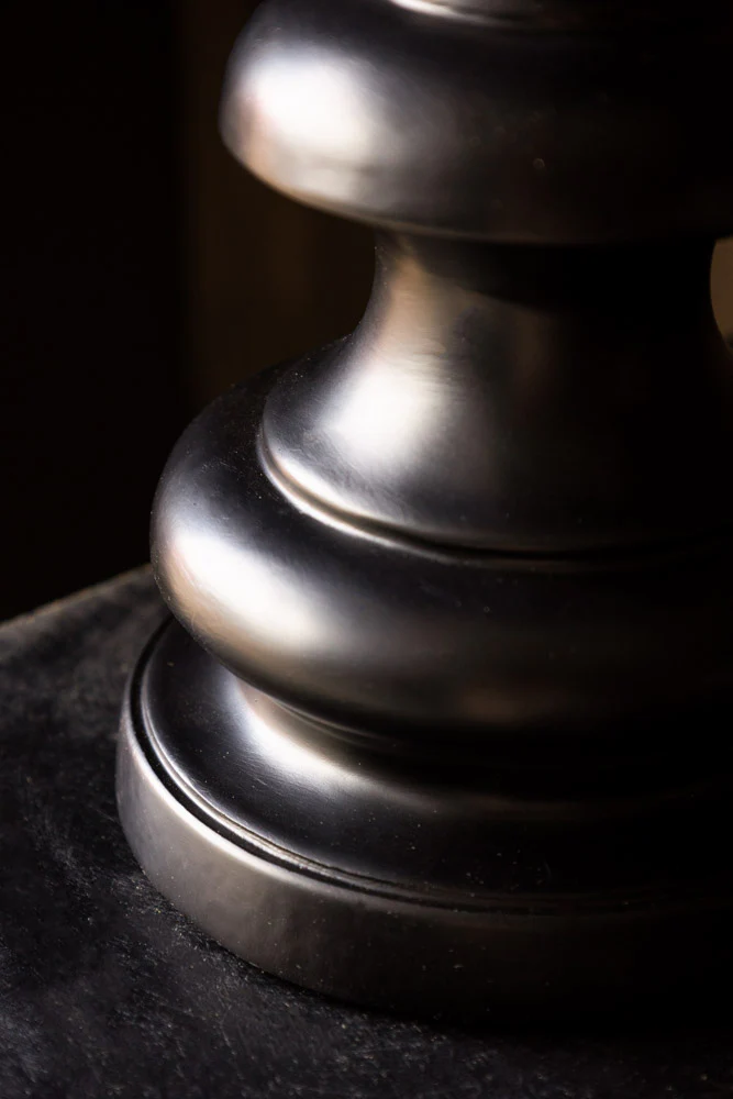 Black Resin Turned Table Lamp Base - Image 5