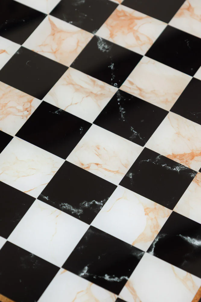 Bronze Effect Chess Side Table - Image 4