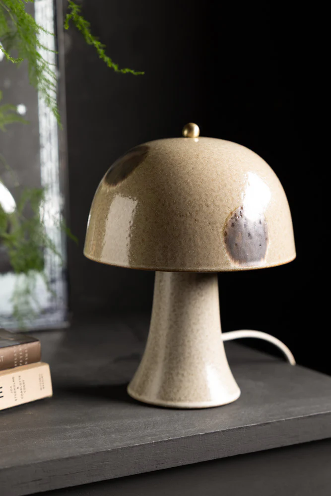 Brown Spot Mushroom Table Lamp - Image 5
