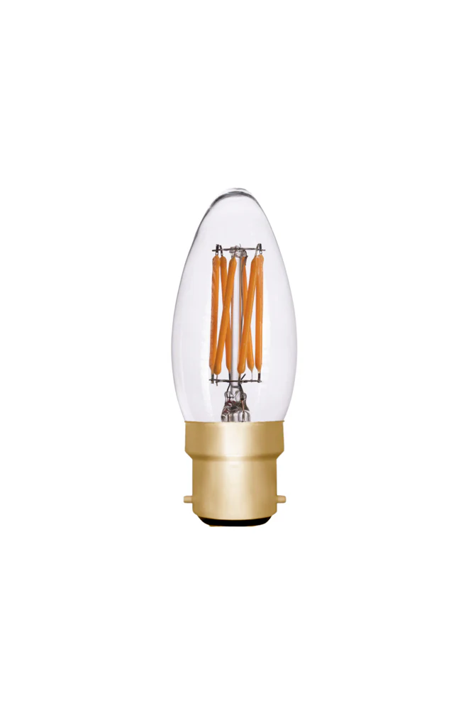 Candle B22 4W Clear LED Light Bulb - Image 4