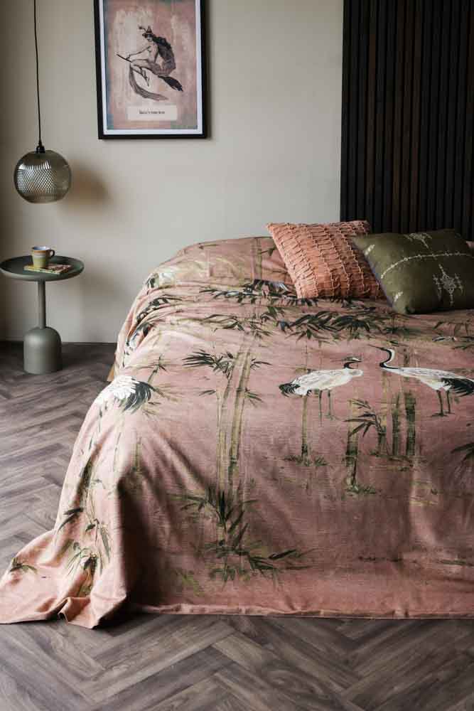 Cedomin Quilt Tapestry Throw In Rose - Image 2