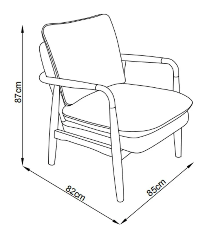 Celeste Hearts and Flowers Natural Accent Chair - Image 8