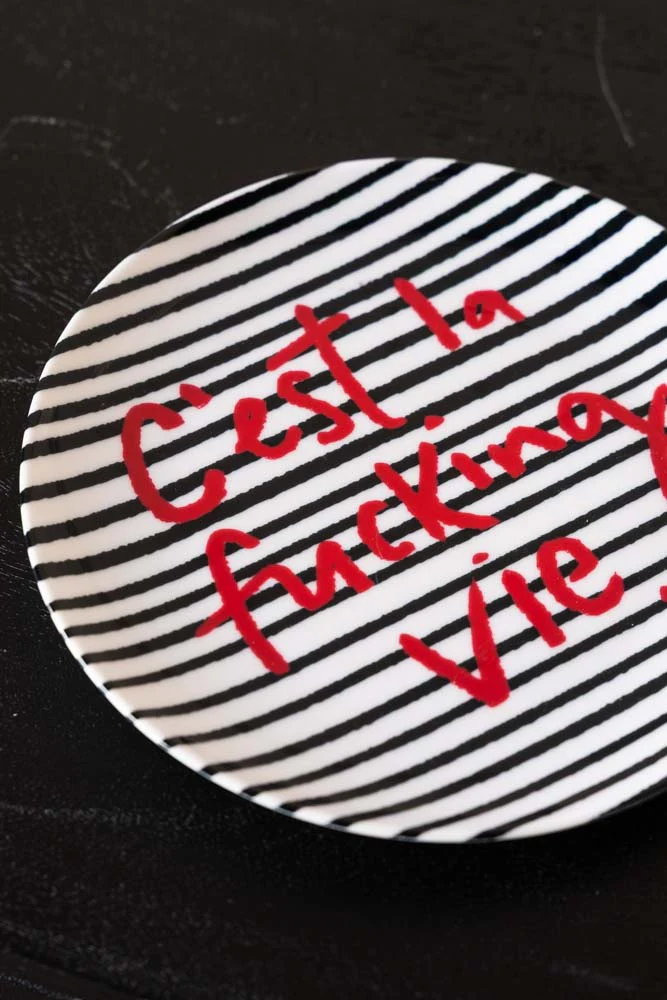 C'est La Fucking Vie Decorative Wall Plate - Image 5