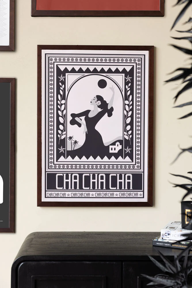 Cha Cha A2 Art Print in Black - Available in 4 Options - Image 10