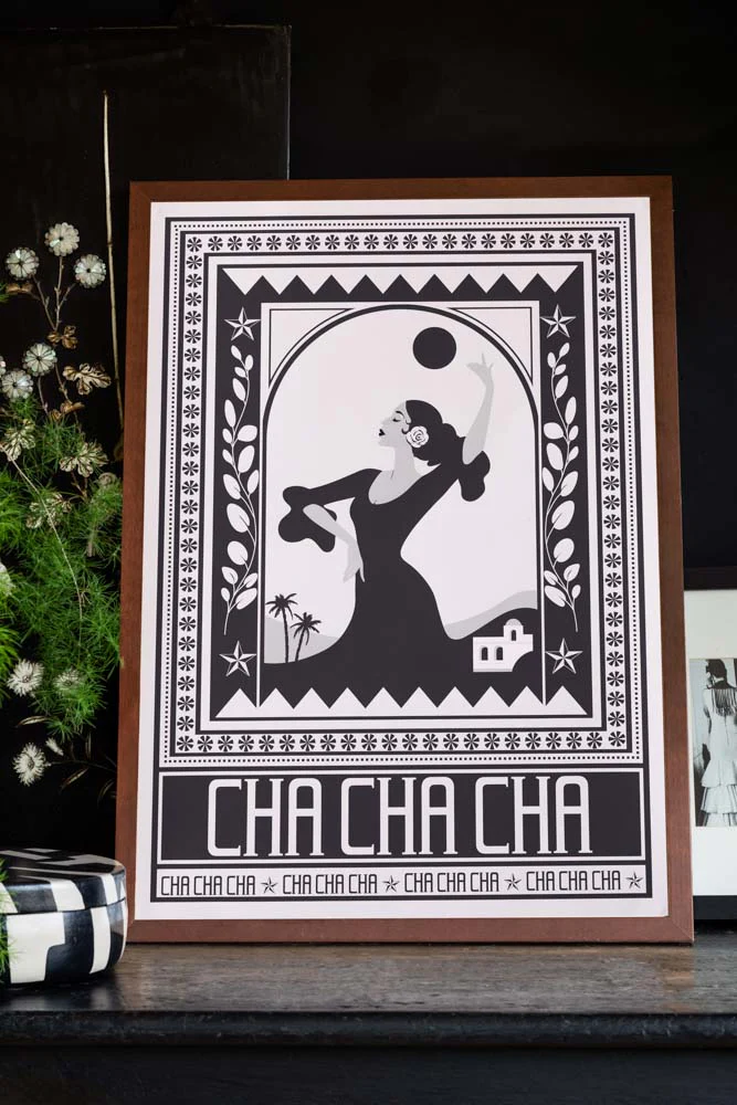 Cha Cha A2 Art Print in Black - Available in 4 Options - Image 6