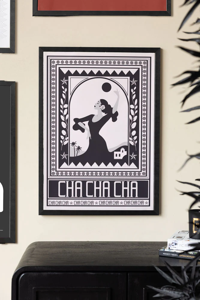 Cha Cha A2 Art Print in Black - Available in 4 Options - Image 8