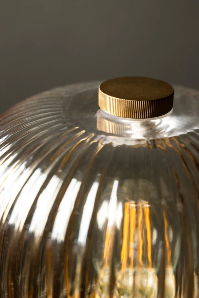 Champagne Seventies Glass Table Lamp - Image 7