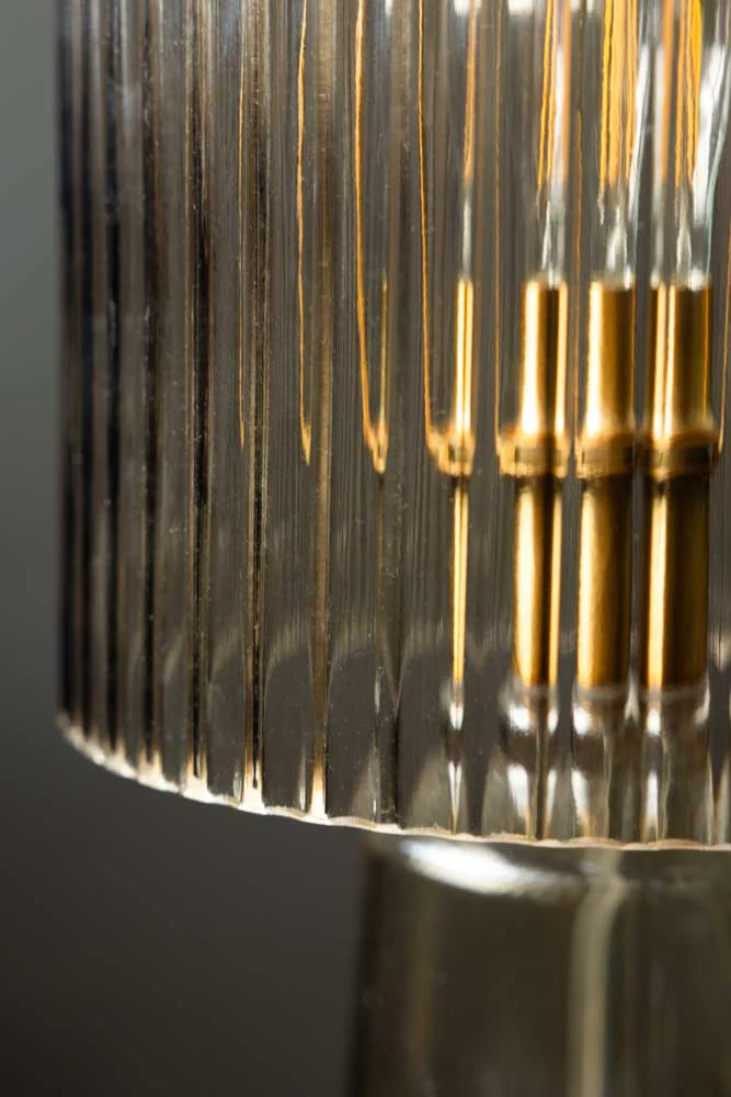 Champagne Seventies Glass Table Lamp - Image 8