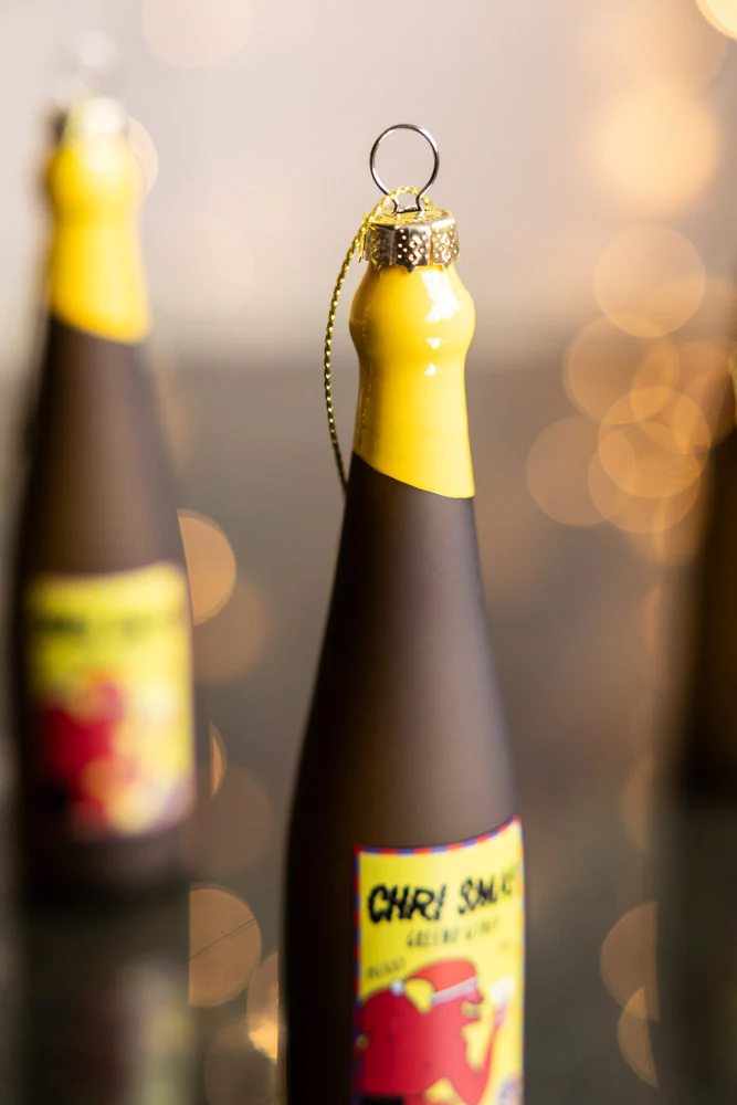 Christmas Wine Bottle Glass Christmas Tree Decoration - Image 4