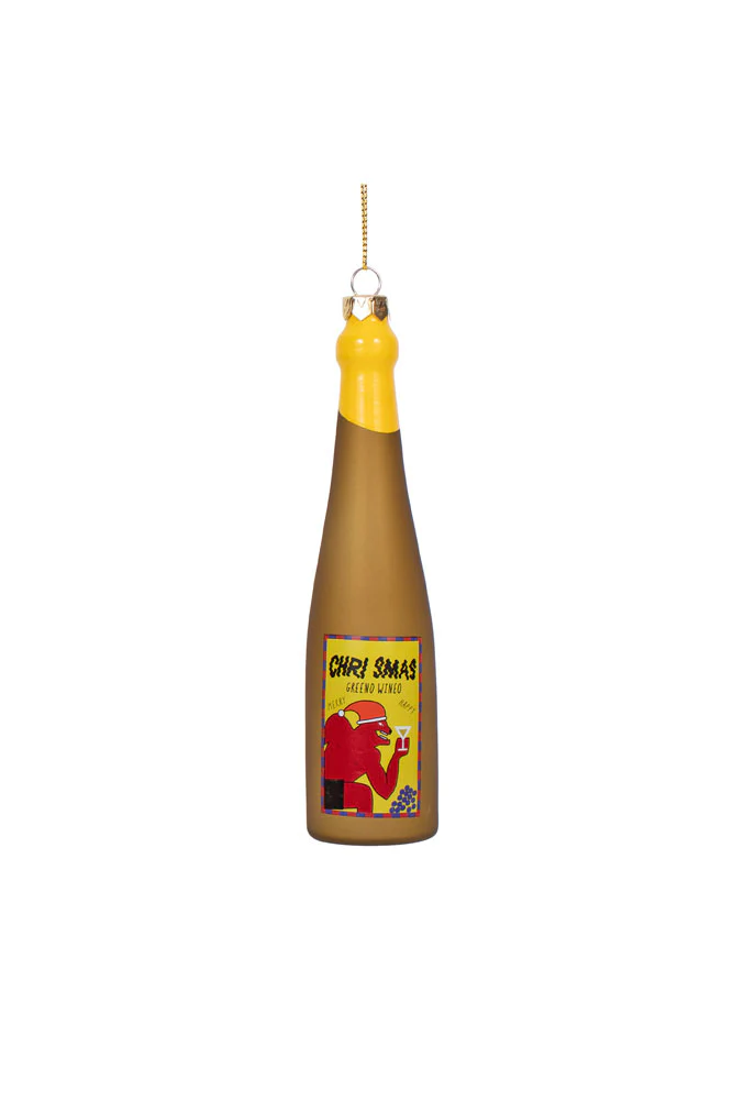 Christmas Wine Bottle Glass Christmas Tree Decoration - Image 5