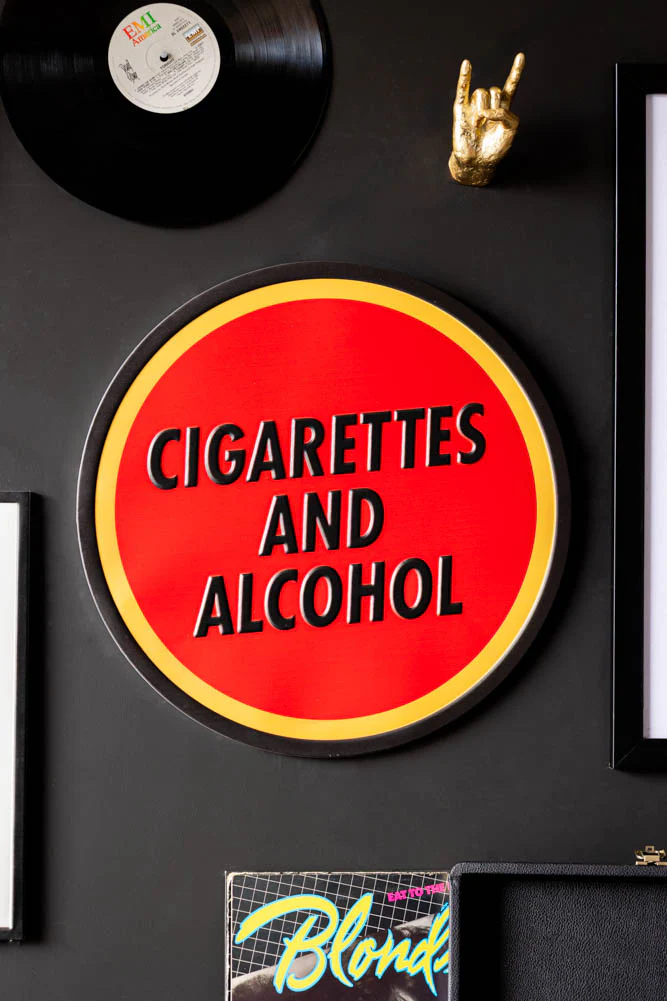 Cigarettes & Alcohol Sign - Image 2