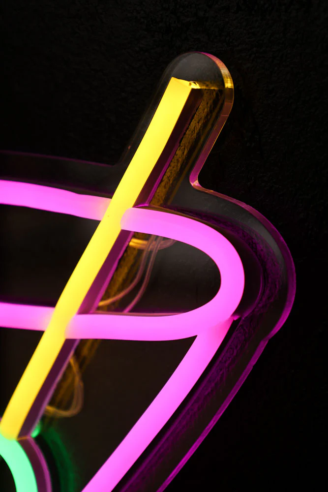 Cocktail Glass Neon Wall Light - Image 4