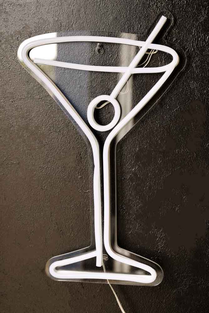 Cocktail Glass Neon Wall Light - Image 6