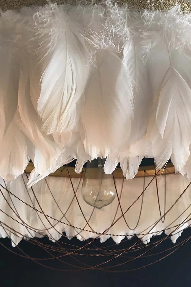 Coldharbour Lights Gloria Feather Shade - White - Image 2