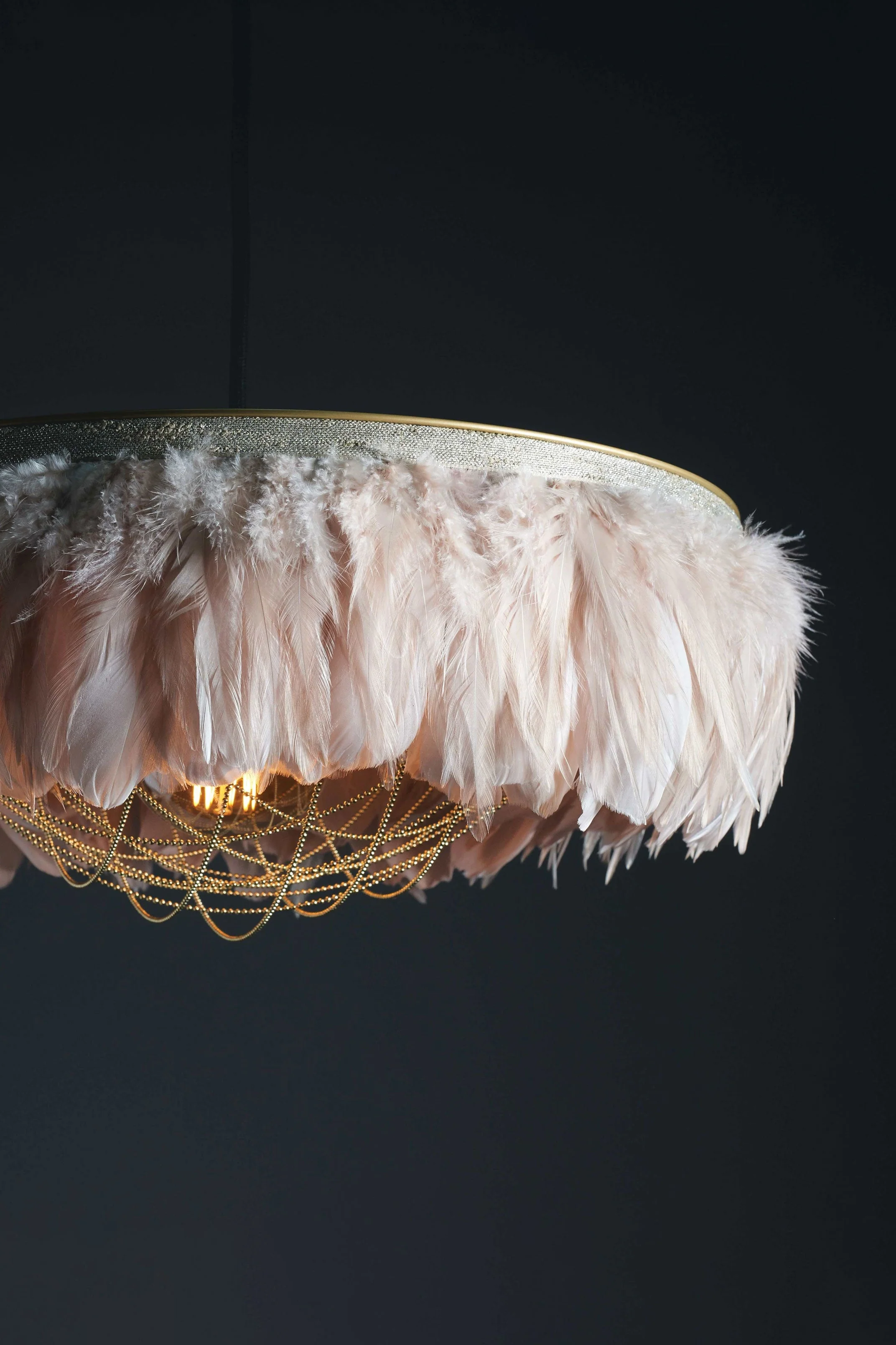 Coldharbour Lights Juliette Feather Shade - Blush Pink - Image 2