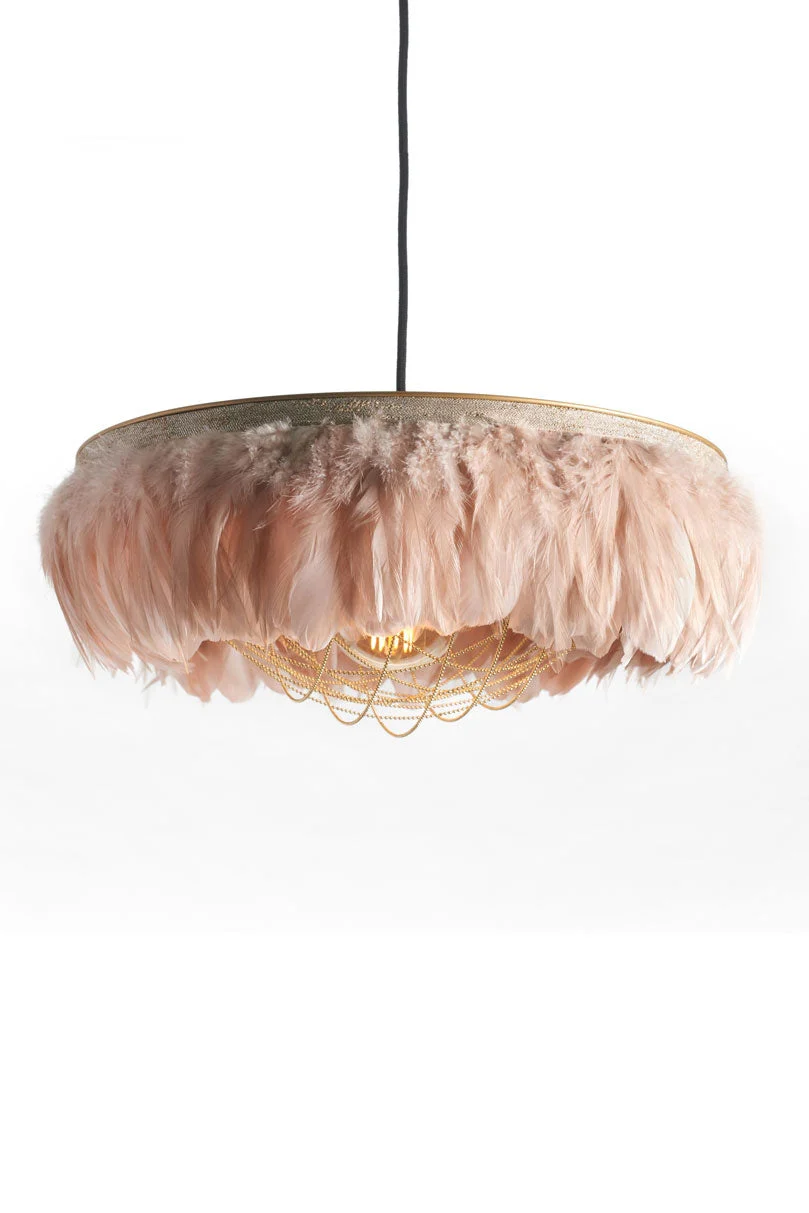 Coldharbour Lights Juliette Feather Shade - Blush Pink - Image 3