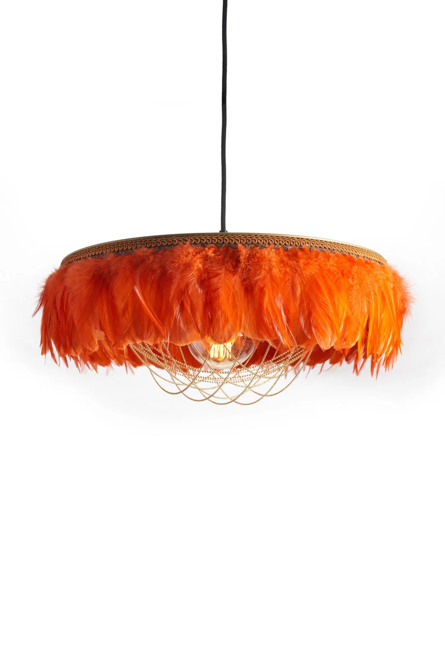Coldharbour Lights Juliette Feather Shade - Burnt Orange - Image 2