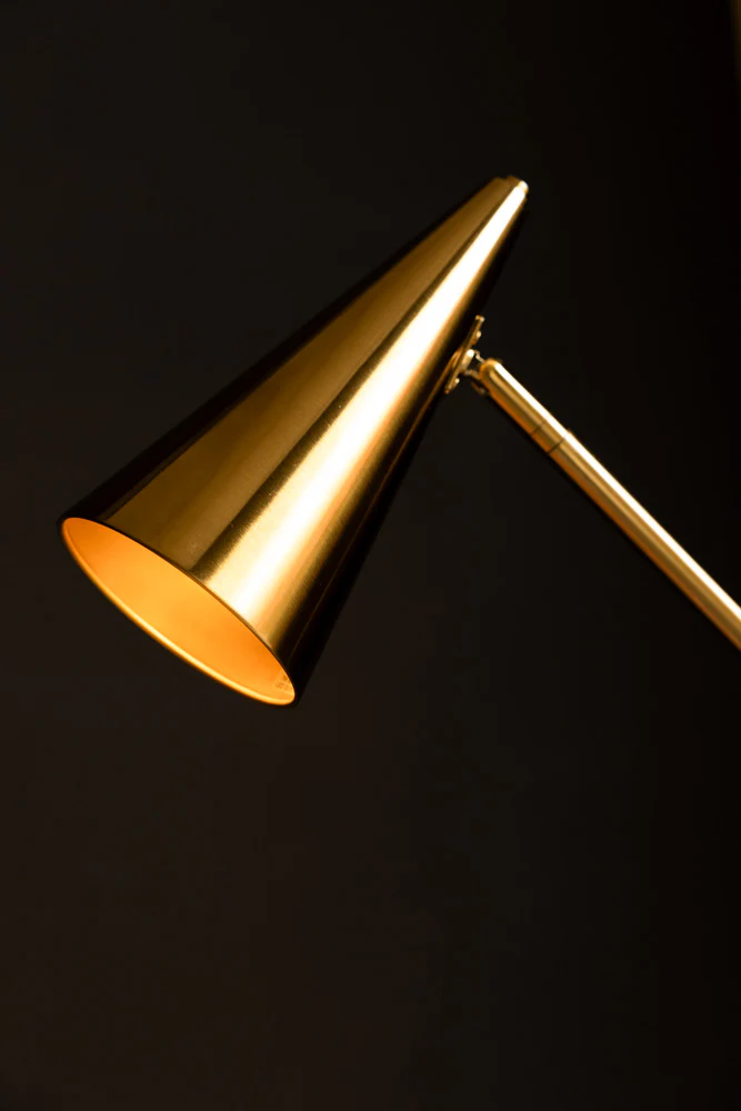 Contemporary Brass Floor Lamp - Image 2