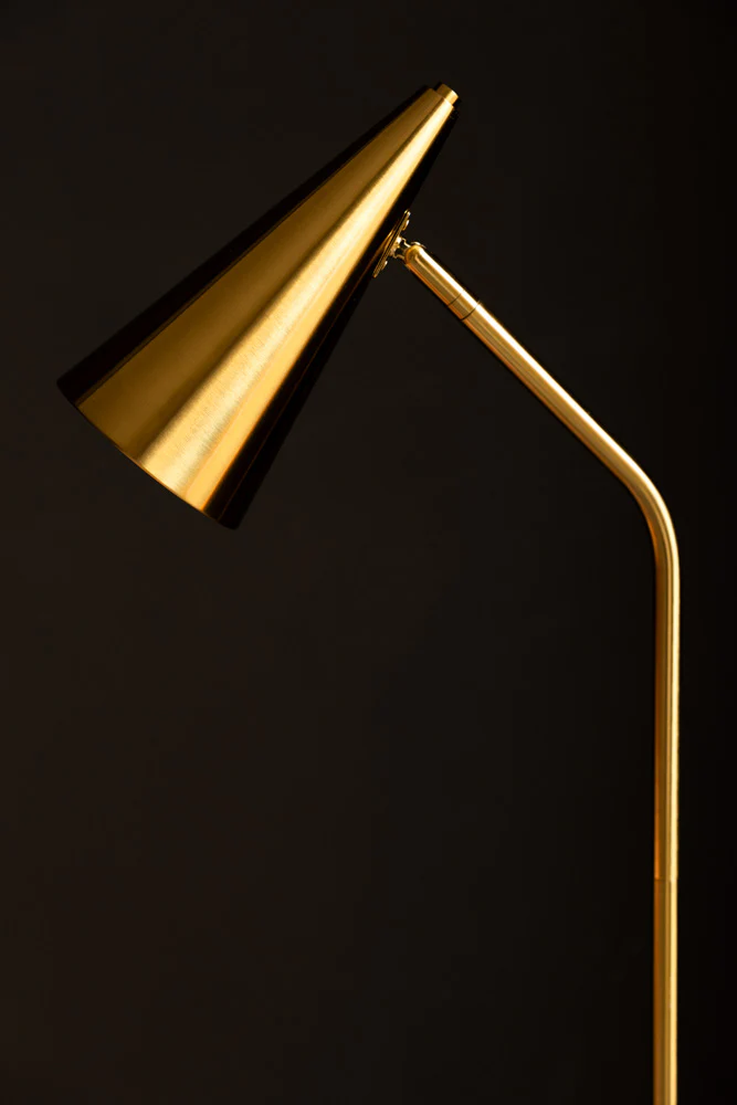 Contemporary Brass Floor Lamp - Image 3