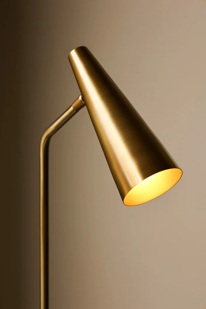 Contemporary Brass Floor Lamp - Image 4
