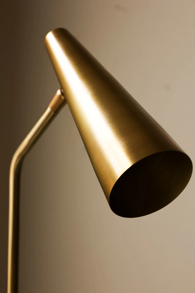 Contemporary Brass Floor Lamp - Image 7