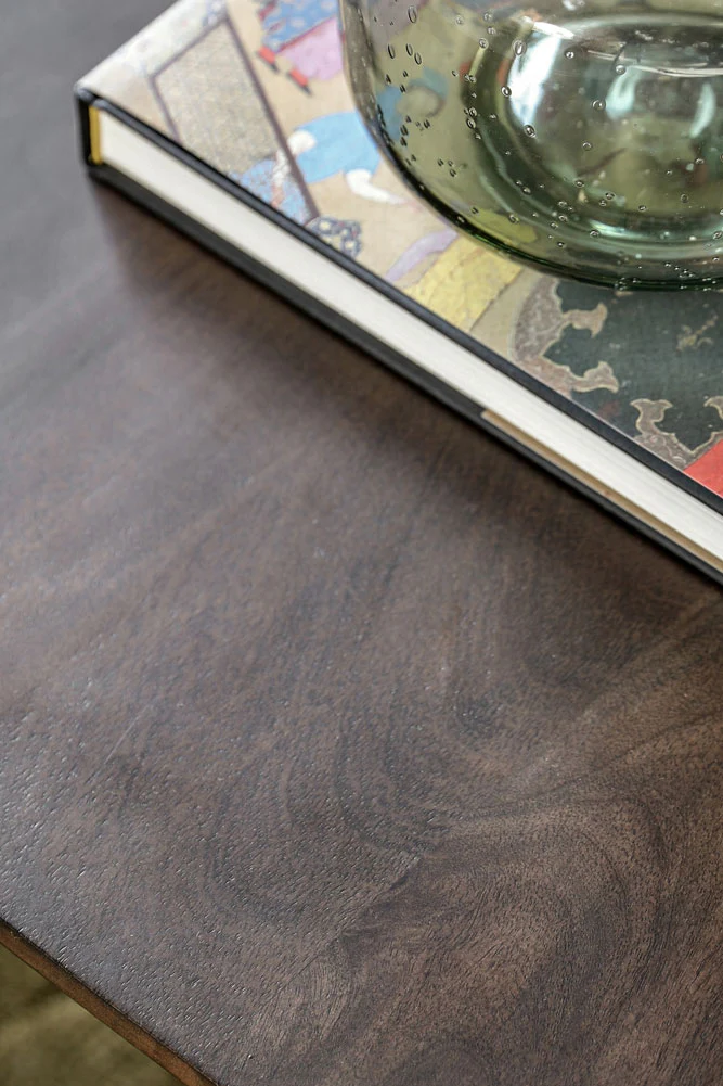 Curved Mango Wood Coffee Table - Image 4