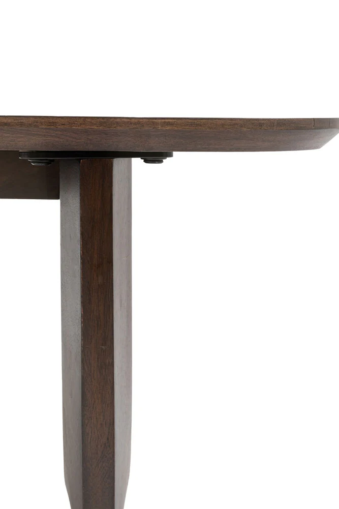 Curved Mango Wood Coffee Table - Image 8