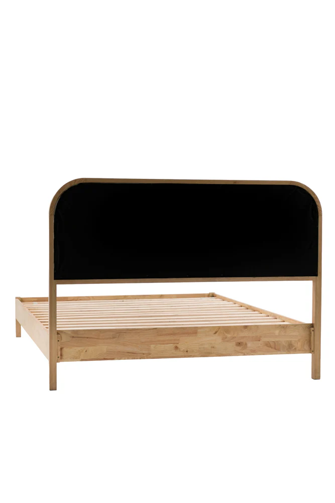 Curved Wood & Rattan Bed - Available in 2 Sizes - Image 8