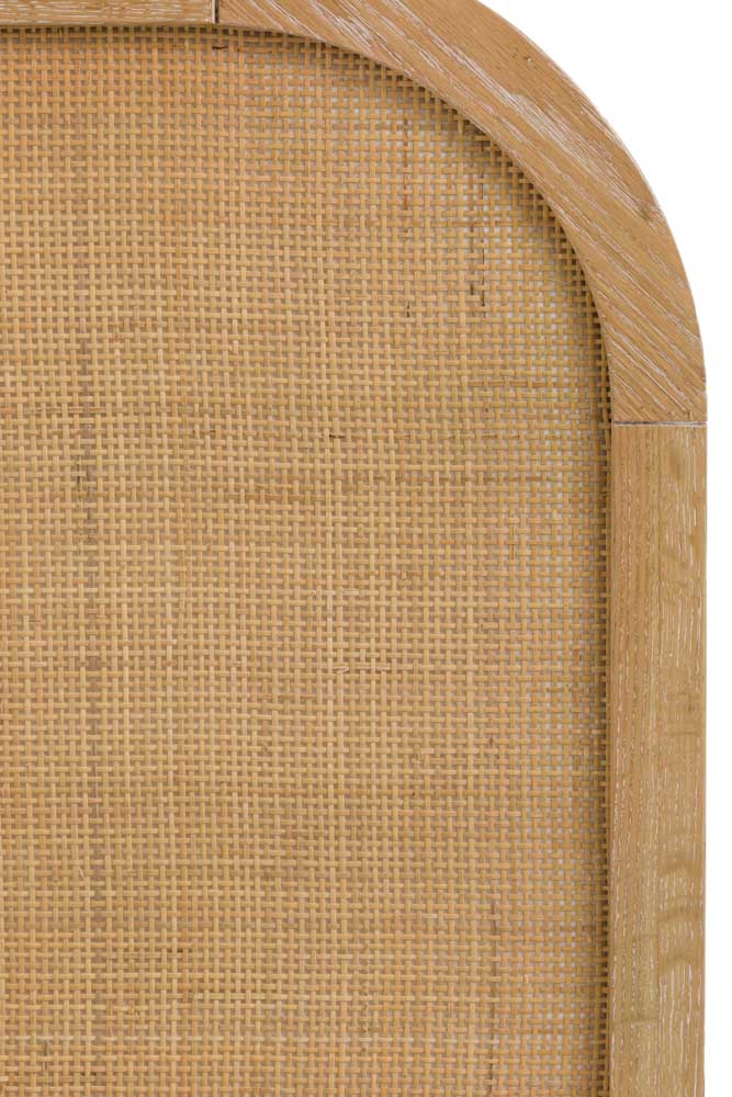Curved Wood & Rattan Bed - Available in 2 Sizes - Image 9