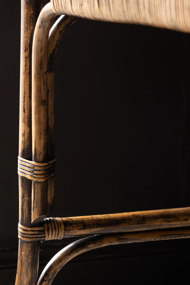 Dark Brown Rattan Console - Image 4